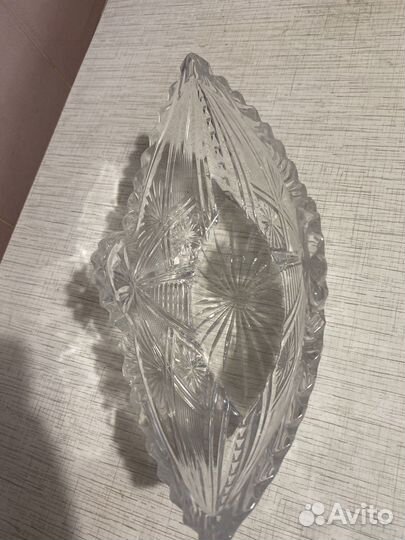 Хрустальный салатник СССР