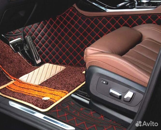 3D Коврики Mercedes S E Класс из Экокожи