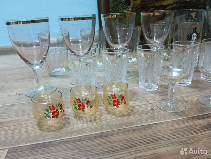 Стаканы, рюмки, фужеры, стопки СССР