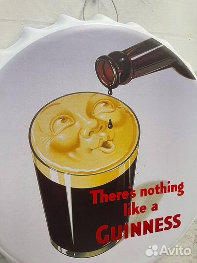 Декор на стену пивная пробка Guinness