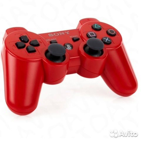 Геймпад red Sony DualShock 3 PS3 (красный)