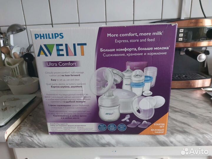 Молокоотсос электрический philips avent
