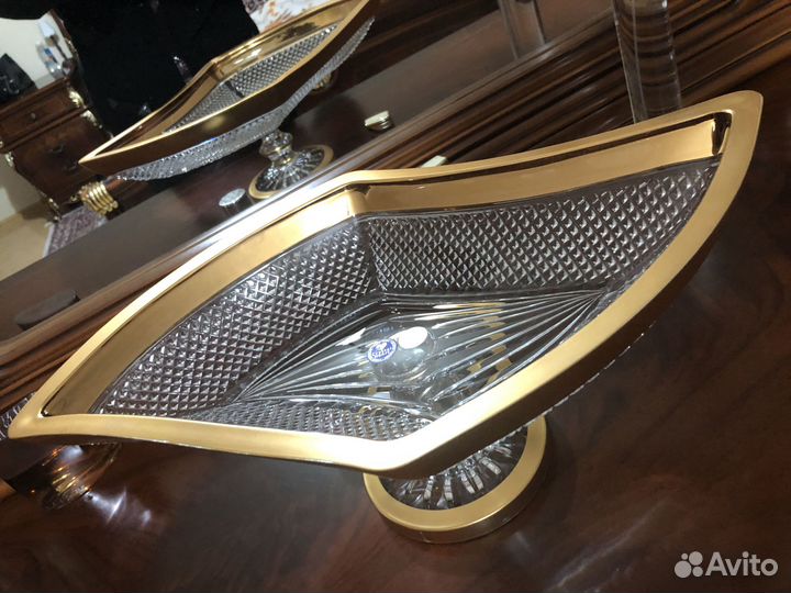 Хрустальная ваза чехия