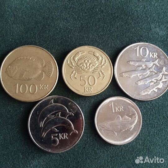 Набор монет Исландии