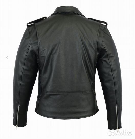 Мотокуртка кожаная мужская