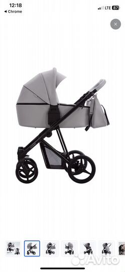 Коляска 3 в 1 bebetto flavio