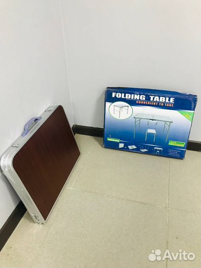 Стол складной раскладной + 2 стула