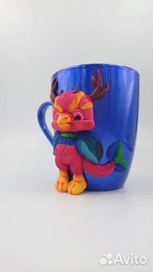 Кружка с фантазийным драконом подарок ребенку