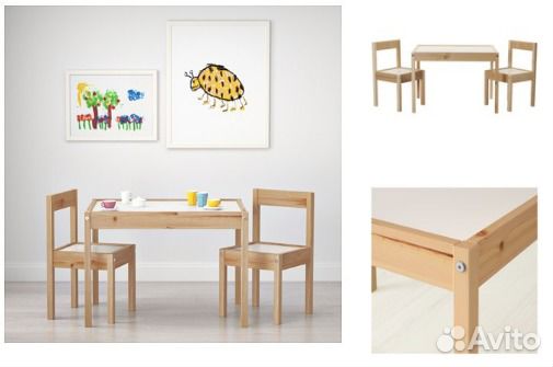 Новый Детский стол и 2 стула