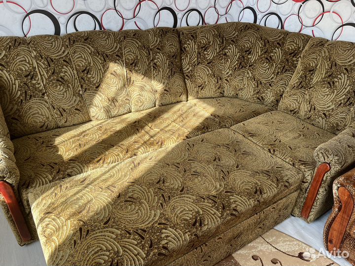 Угловой диван бу и 2кресла