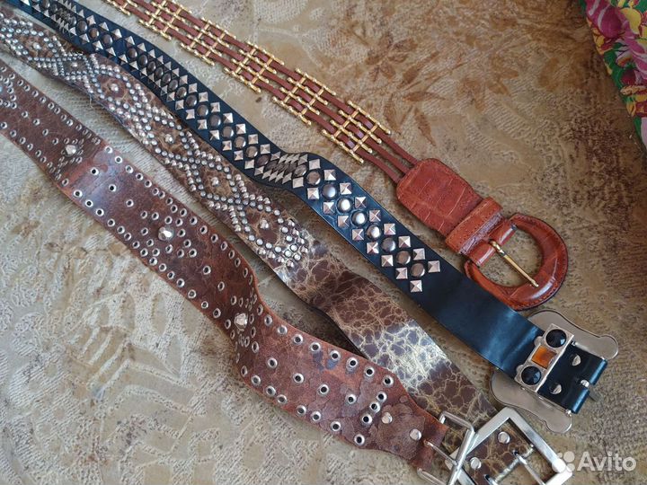 Ремни с заклёпками