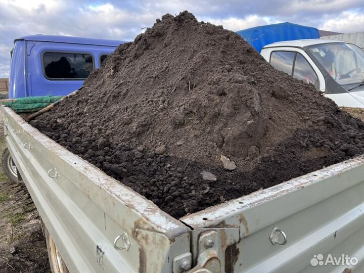 Земля на грядки,перегной,чернозем,грунт, навоз