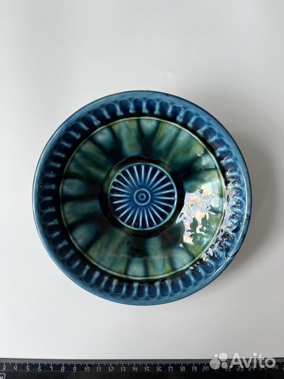 Керамическая тарелка, зик. авт. О.Гагнидзе. 1973г