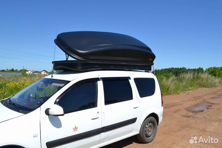 Автобокс на крышу Ветлан 1100 л на Hyundai Equus