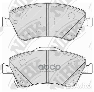 Колодки тормозные дисковые задние NiBK PN1835 Я
