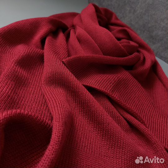 Шарф палантин бордовый