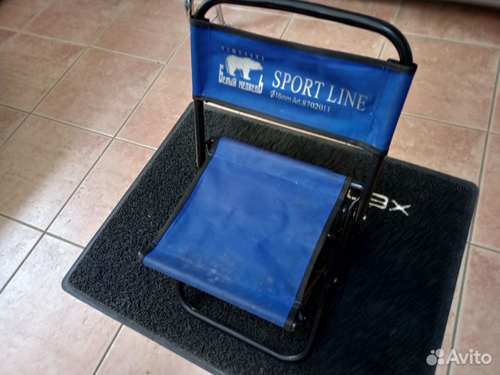 Стул складной со спинкой на рыбалку, дачу, пикник