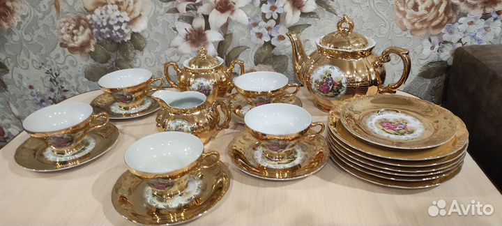 Чайный сервиз мадонна в золоте japan