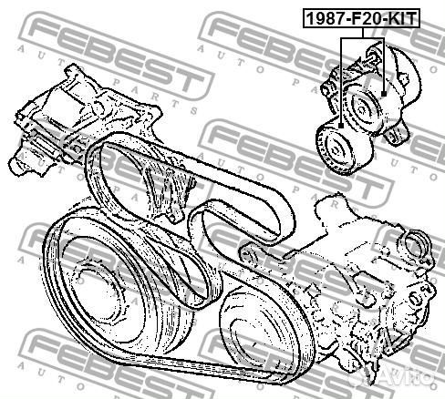 Ролик натяжной комплект