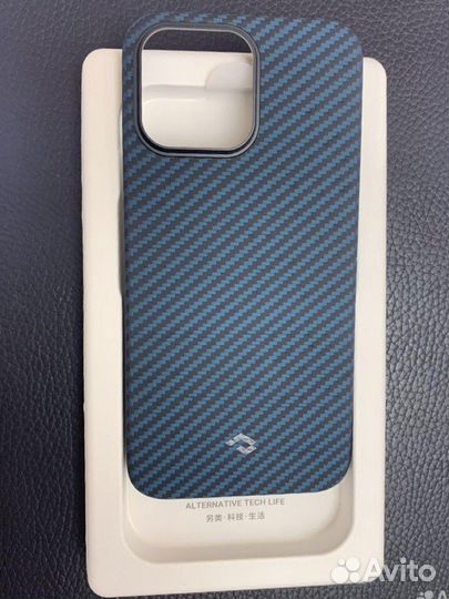 Чехол Pitaka(синий) NEW. iPhone 14 Pro/Pro Max