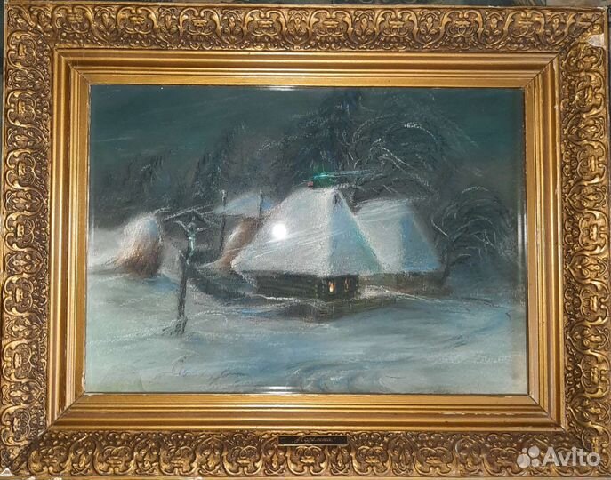 Картина художника Чумакова Ю.Д. пастель 1985 год