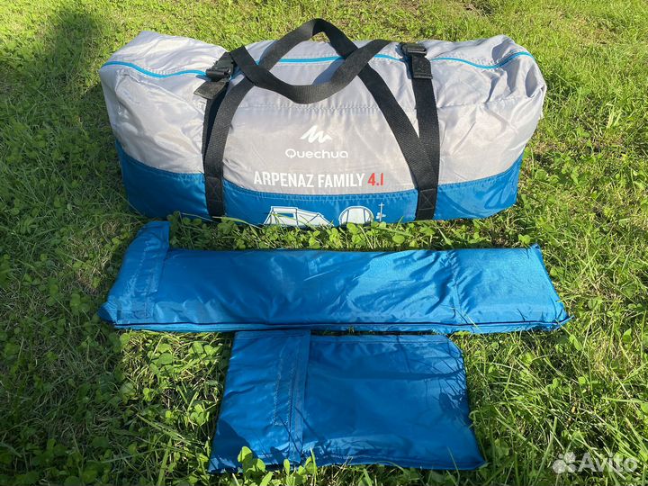 Палатка 4 местная quechua arpenaz family 4.1