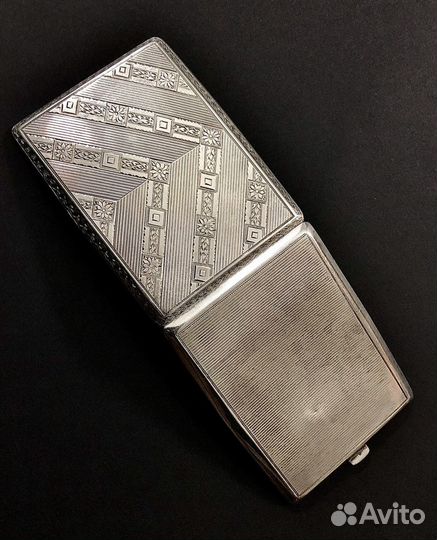 Портсигар редкий антикварный Чехословацкий серебро