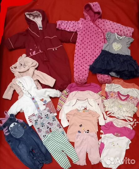 Вещи пакетом на малышку от 0 -3. 3-6, 6 - 9 мес