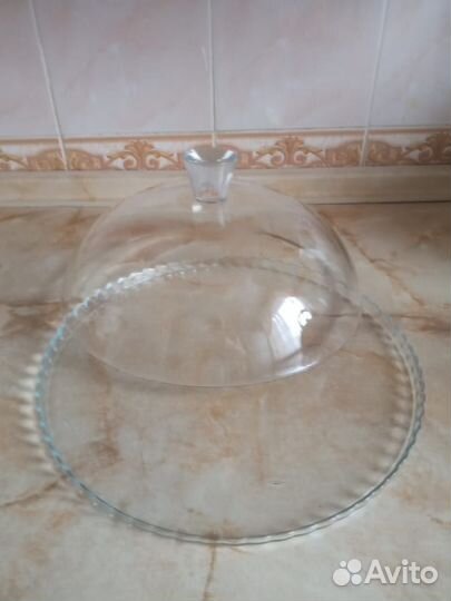 Блюдо стеклянное