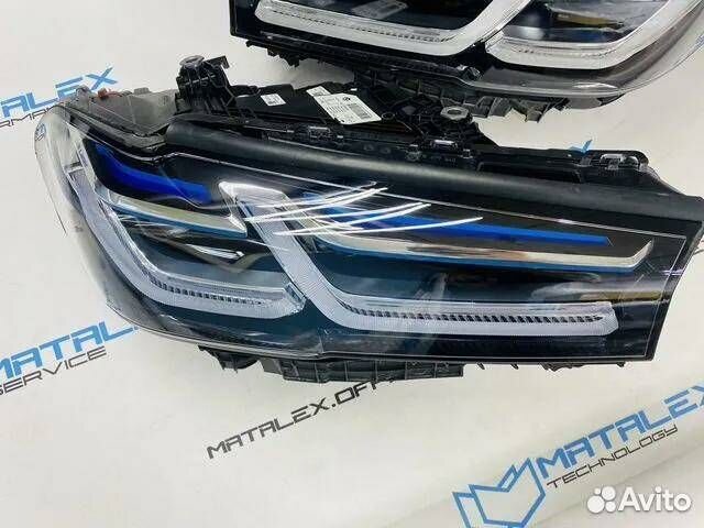 Фары BMW 5 G30, Laser, хром, фишка в фишку