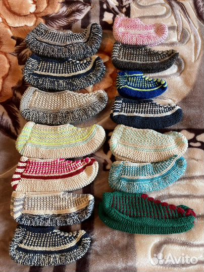 Носки вязаные, ручной работы, новые