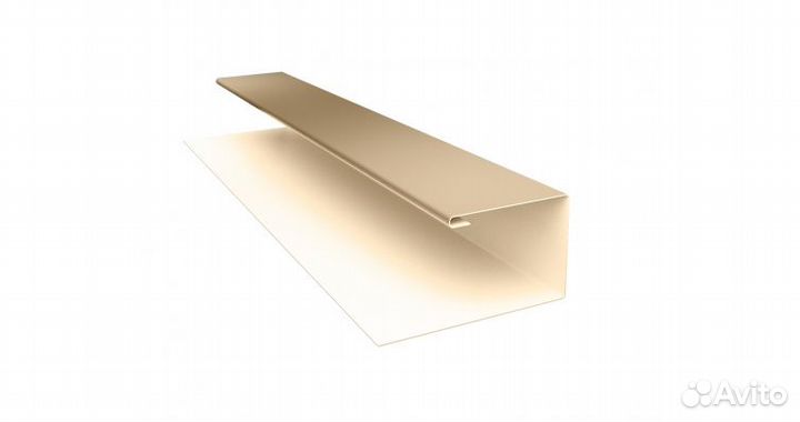 Планка П-образная Satin 0,5 мм, Цвет Ral 1015, Покрытие Satin с пленкой, Толщина металла 0,5 мм