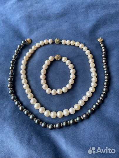 Бусы из натурального жемчуга