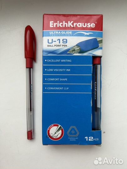 Ручки шариковые и гелевые (красные и другие цвета)