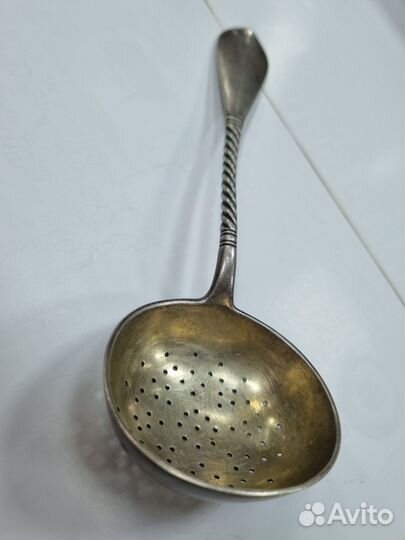 Дореволюционное ситечко, серебро 84 пробы