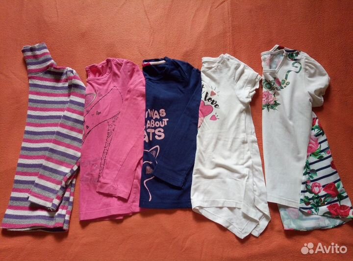 Пакет вещей для девочки на 5-6 лет
