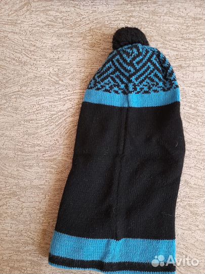 Шапка зимняя Балаклава с козырьком детская