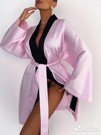 Халат в стиле кимоно
