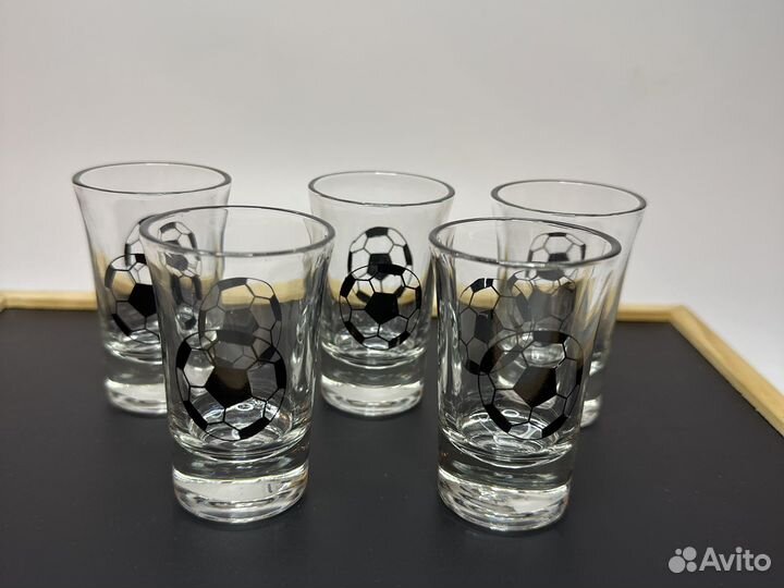 Рюмки стеклянные Футбол 6 шт