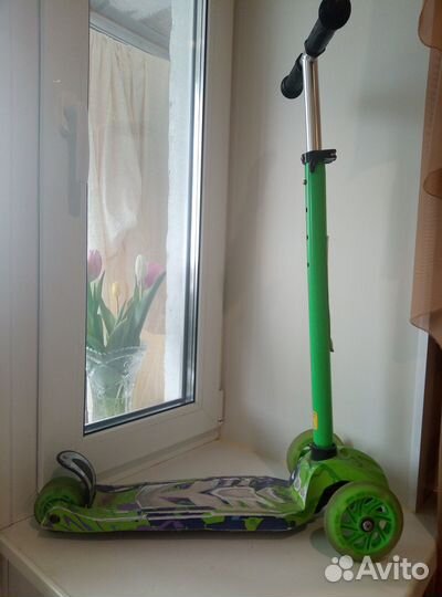 Самокат детский трехколесный бу