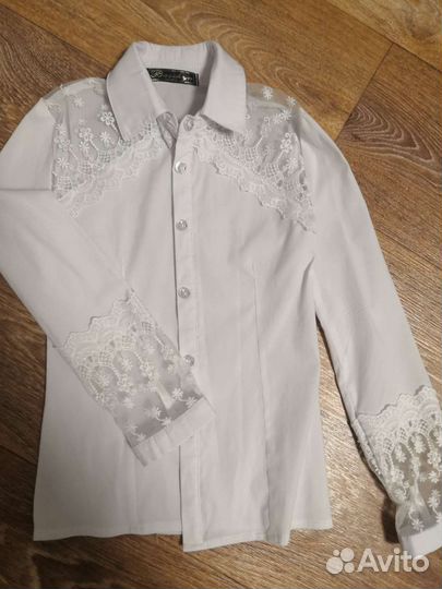 Школьные блузки рубашки 116 122