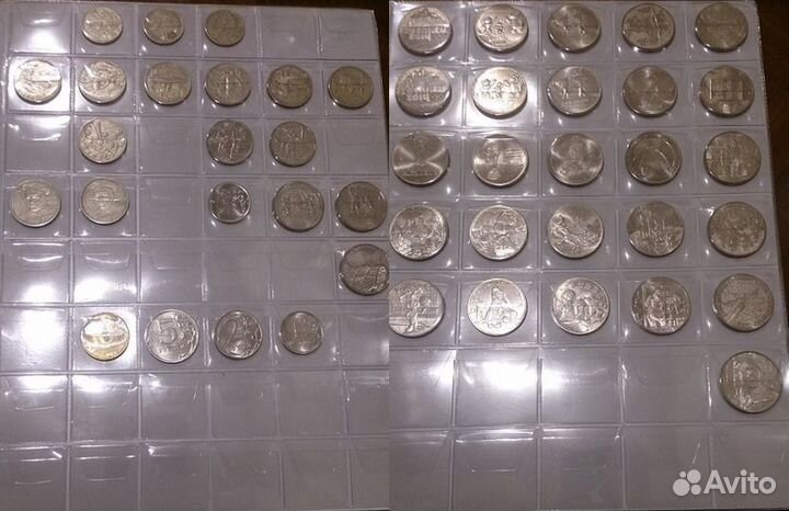 Альбом с юб. монетами России (бим,гвс,1-25р,100р)