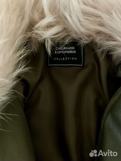 Зимняя куртка, натуральная кожа, натуральный мех