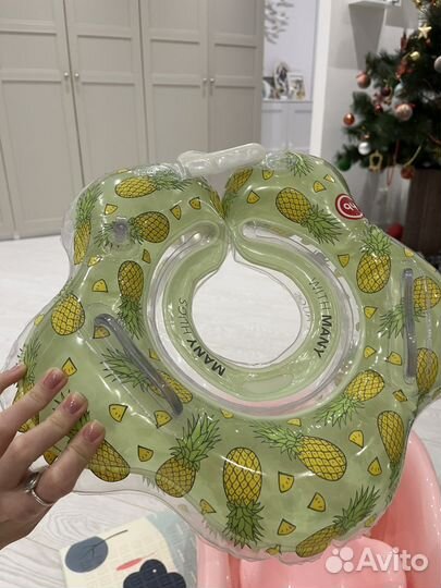 Ванночка с горкой, стульчик, круг для купания