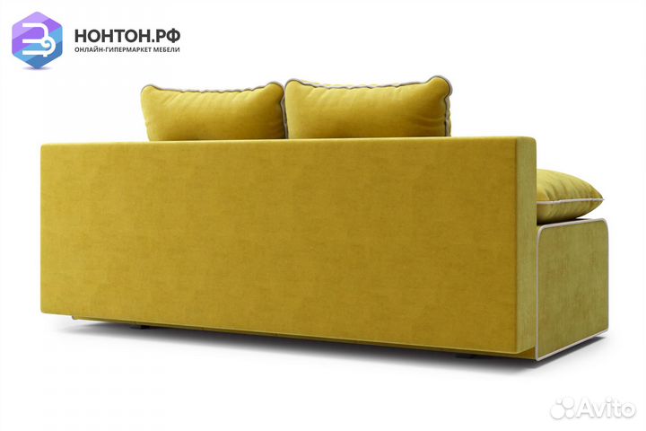 Диван еврокнижка Лестер горчичный