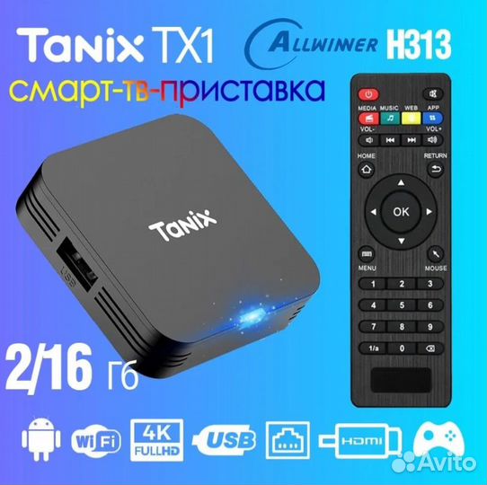 Андроид приставка Tanix 2/16