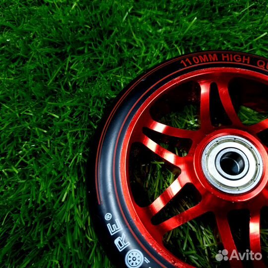 Колесо трюкового самоката 110 мм (AL) Красное