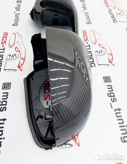 Корпуса зеркал X4M F98 на X4 G02 карбон