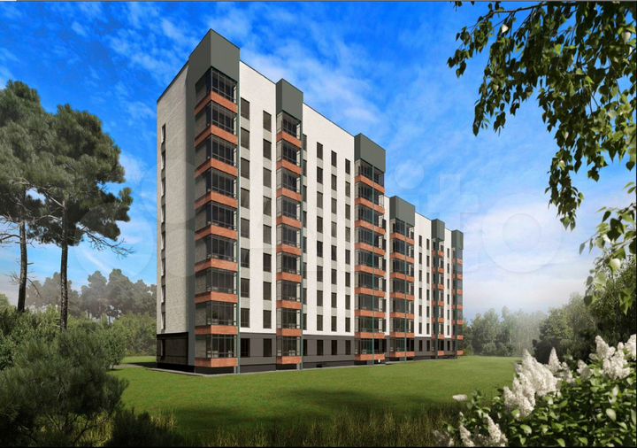 2-к. квартира, 68,2 м², 1/9 эт.