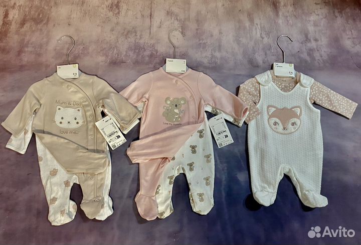 Одежда новая на новорожденную девочку
